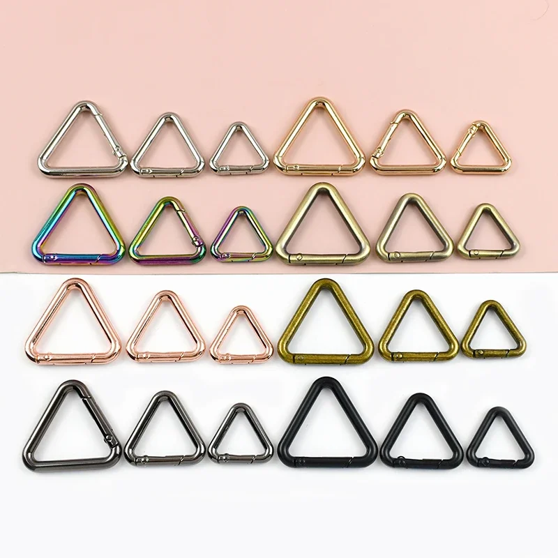

5/10Pcs 16-38mm Backpack Carabiner Rings Bag Strap Metal Buckles Keyring Spring O Ring Hanger Hook Dog Collar Snap Clip Buckle