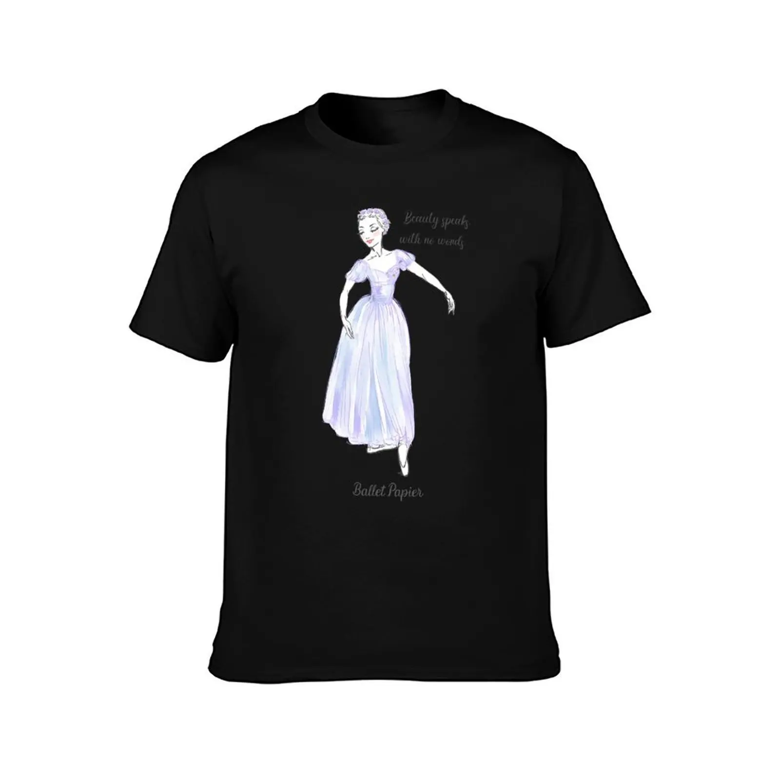 Beauty Ballet T-Shirt Summer Casual Cotton Tee Oversized Streetwear Tops Vintage Graphic Print Loose Fit Short Sleeve