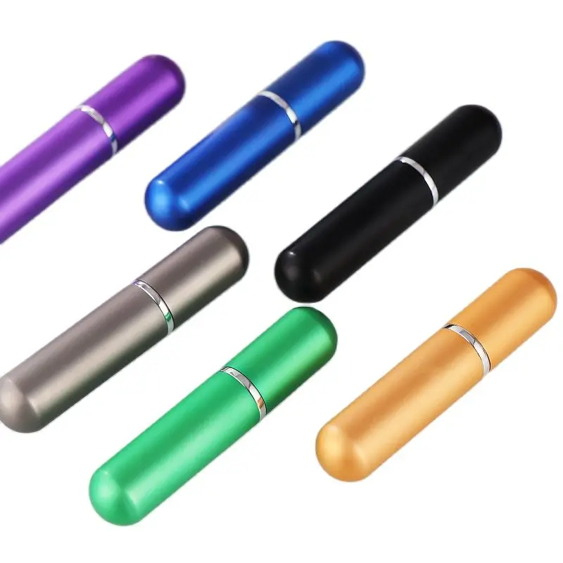 5/10/20/50pcs 5ml Refillable Perfume Bottle Mini Aluminum Perfume Spray Bottle Travel Container with Empty Atomizer Bottles