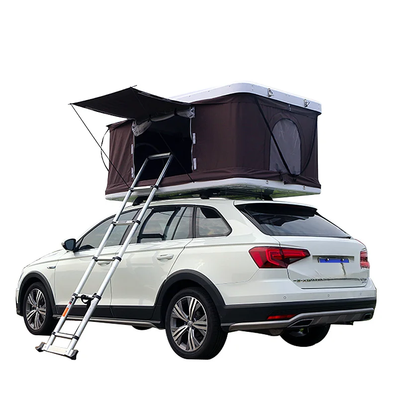 Hot Selling Waterproof Vehicle Mounted Rooftop Tent With Side Awning Camping Shelter