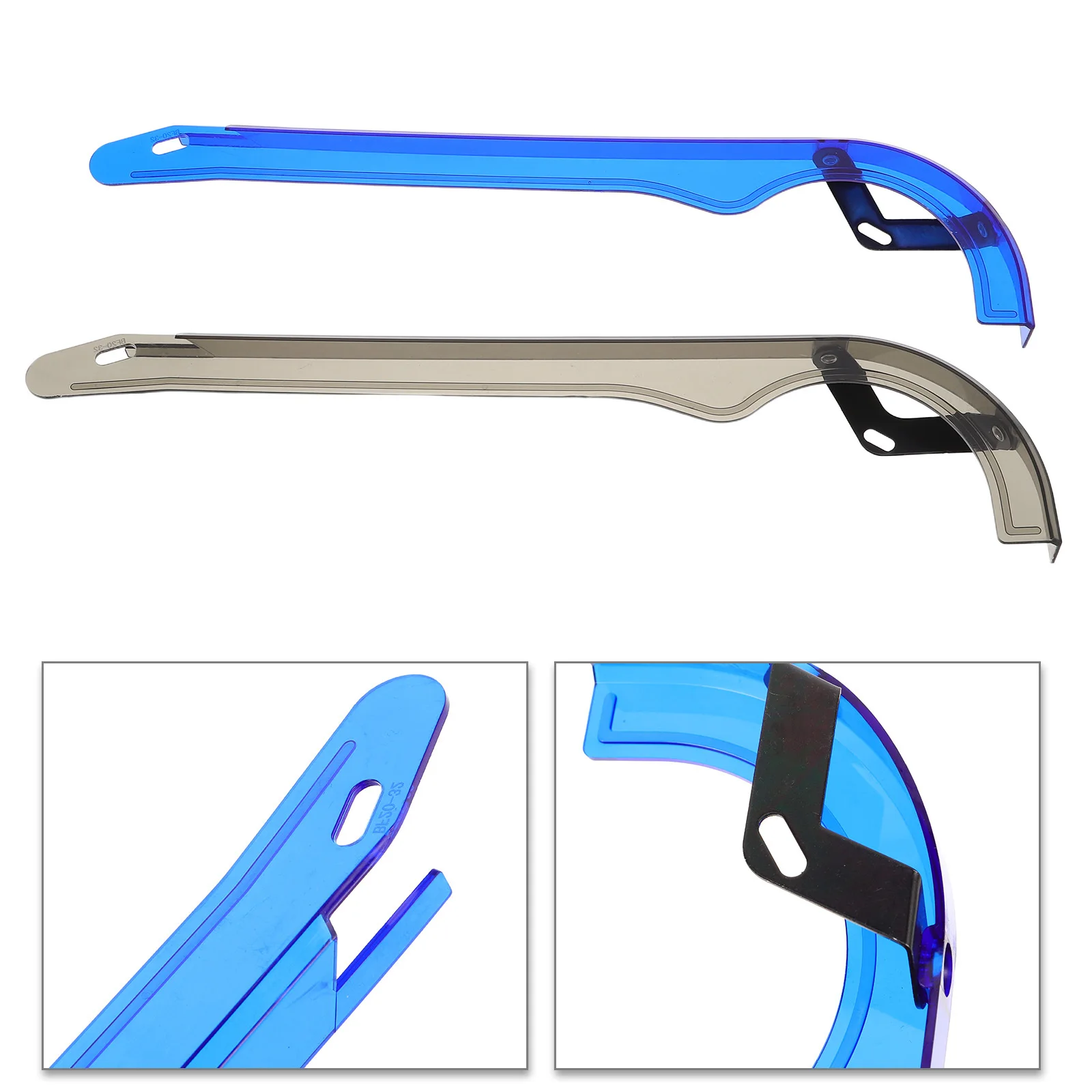 

2Pcs Bicycle Chain Guard Clear Plastic Oilproof Protector Sprocket Cover Replacement for Mountain Road Bikes Bike Chain Cover