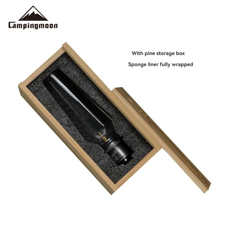 CAMPINGMOON Coreless Candle Lamp Outdoor Gas Portable Lampshade Flame for Camping Flat Tent Gasification Atmosphere Lighting
