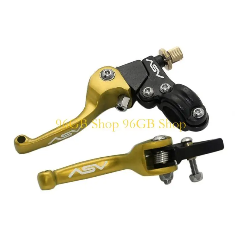 

96GB ATV Handle Brake Clutch Lever Horn 7/8'' Levers Modified Accessory for Motocross Dirt Pit Bike Mini Bike