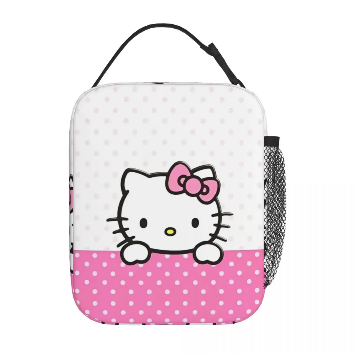 Borsa termica per il pranzo con isolamento grafico Hello Kitty Contenitore per pasti ad alta capacità Tote Lunch Box Food Bag Work Outdoor