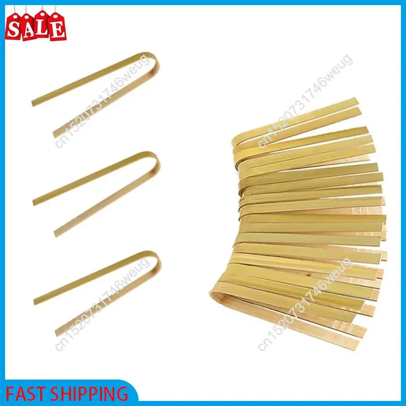XFDZ-20Pcs Wooden Bamboo Tongs Cooking Utensils Mini Bamboo Tongs Natural Toast Tongs For Cooking Durable Easy To Use