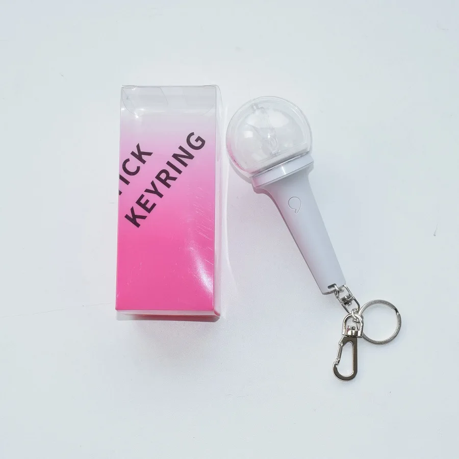 Kpop IVE Mini LightStick Key Chain Backpack Pendant Plastic Keyring Yujin Gaeul Wonyoung LIZ Rei Leese Fans Gift