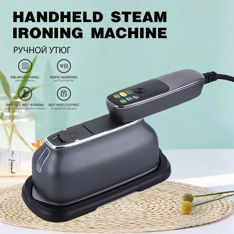 New Handheld High-Power Garment Steamer with Color Screen and Multi-Language Design - Portable Steam Iron