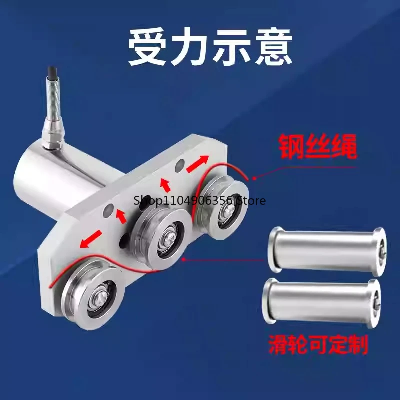 

Датчик натяжения с тремя шкивами подходит для ручного измерения JZHL-T1 датчика натяжения ткани из песчаной проволоки.