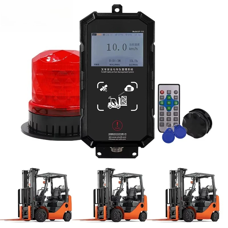 Factory Warehouse Pedestrian Safety 4G WiFi Forklift Fleet Safety Management System Overspeed Alarm Face Recognition view 5