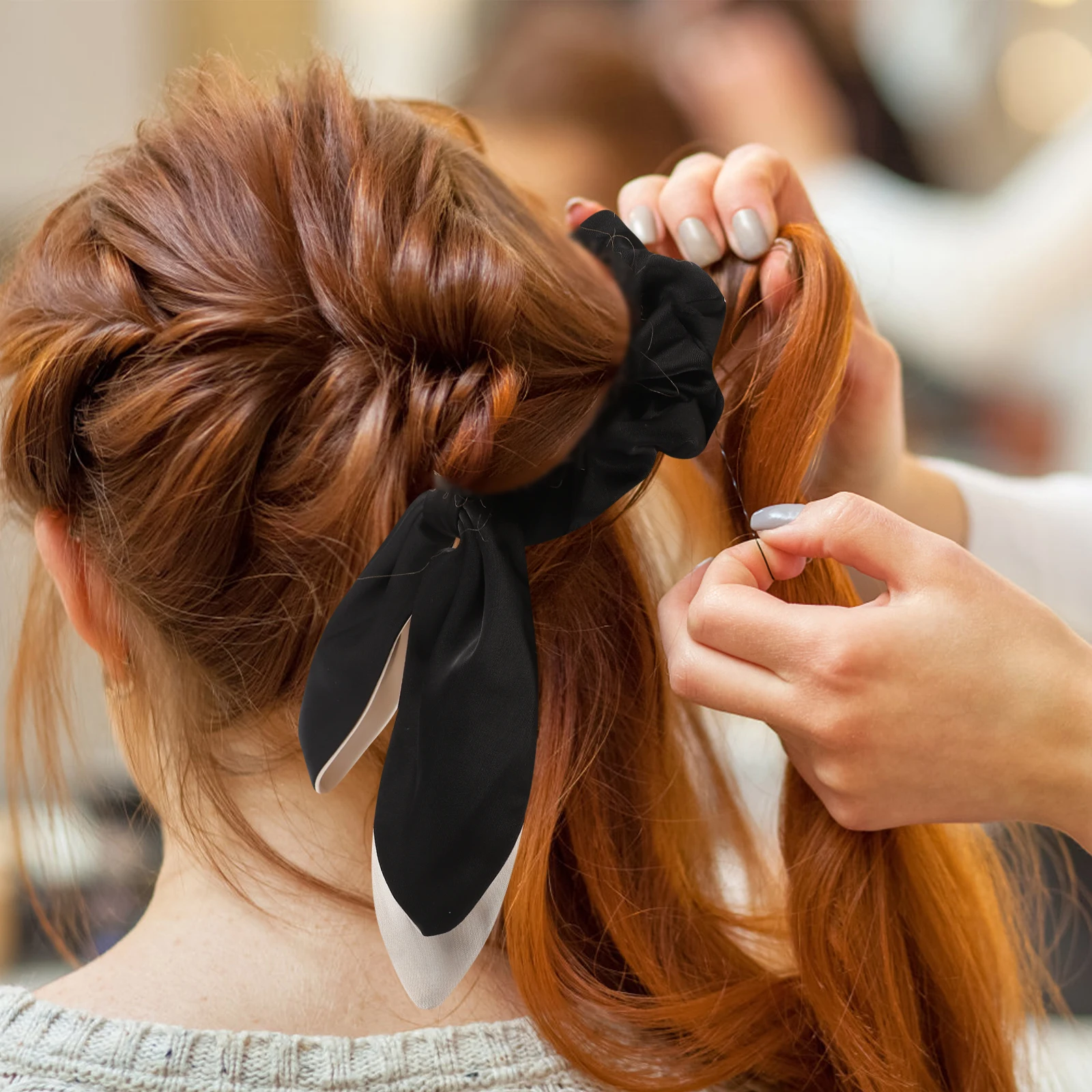 

Butterfly Hair Ties Bow Ribbon Elastic Ponytail Holders For Women Girls Soft Hair Accessories Daily Party Wedding Event