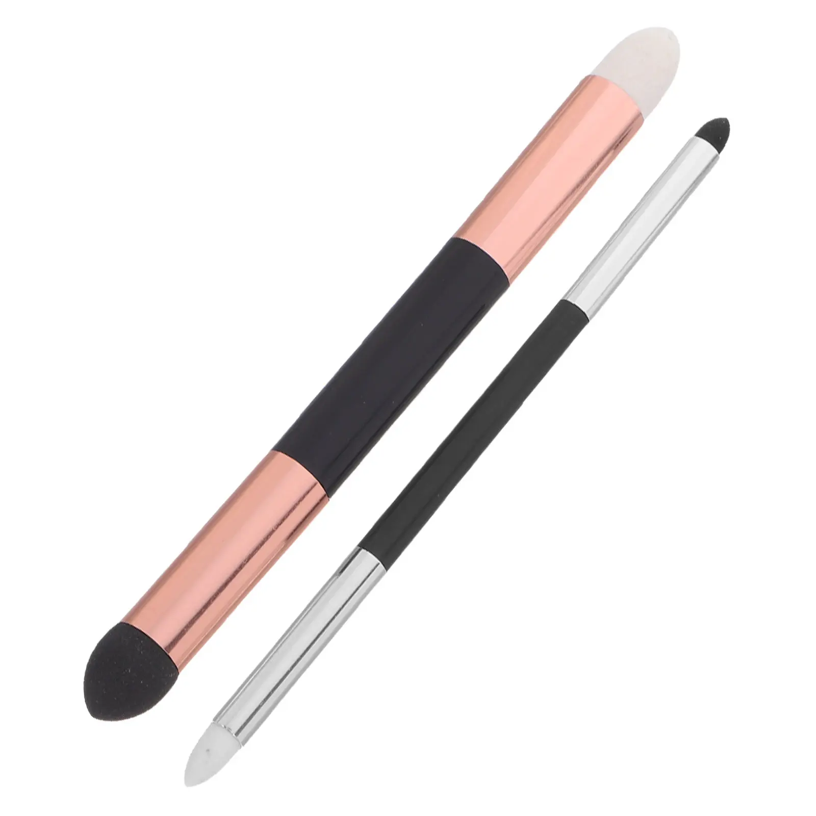 2Pcs Dual-Head Blending Sponge Pen Ergonomic Handle Washable Reusable for Oil Watercolor Sketching Art Detail Work Drawing