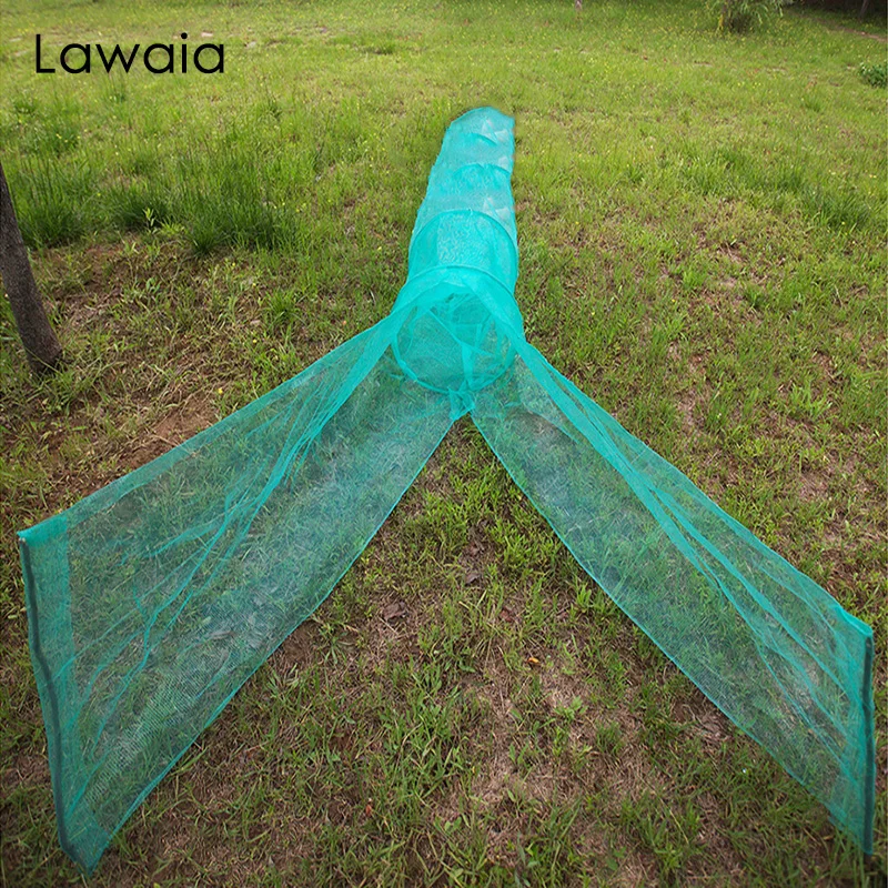 

Lawaia Fishing Net Trap Foldable Catch Fishing Network Shrimp Minnow Fishing Bait Landing Net Crawfish Crab Trap 2M/3M/5M/6M/10M