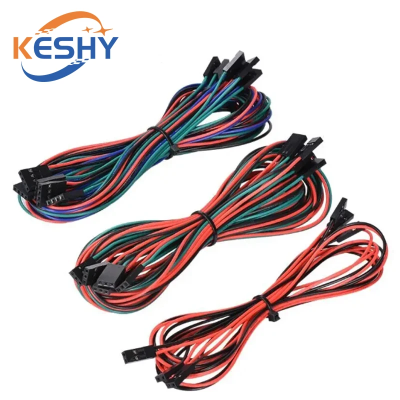 70cm Dupont Line Female To Female Head 2P-2P/3P-3P/4P-4P 2.54mm Spacing F-F DuPont Cable Jumper Wire For 3D Printer Parts