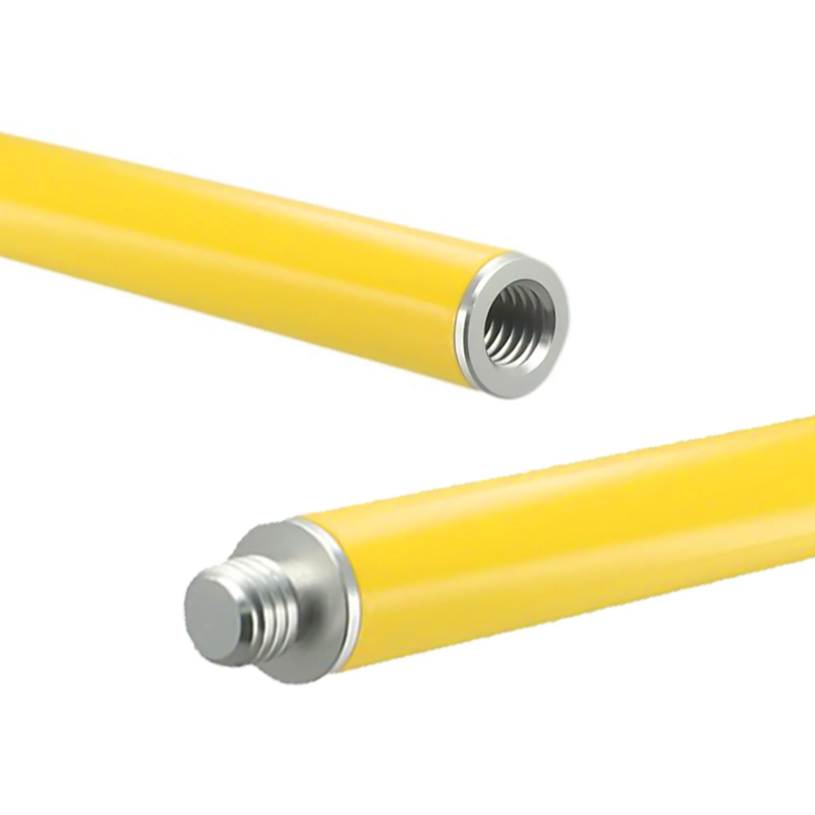 Messstab GPS-Vermessungsstab Verlängerung 25mm für GNSS-Antenne 10cm bis 60cm mit 5/8 Gewinde Gelber Aluminiumstab – Detail 6