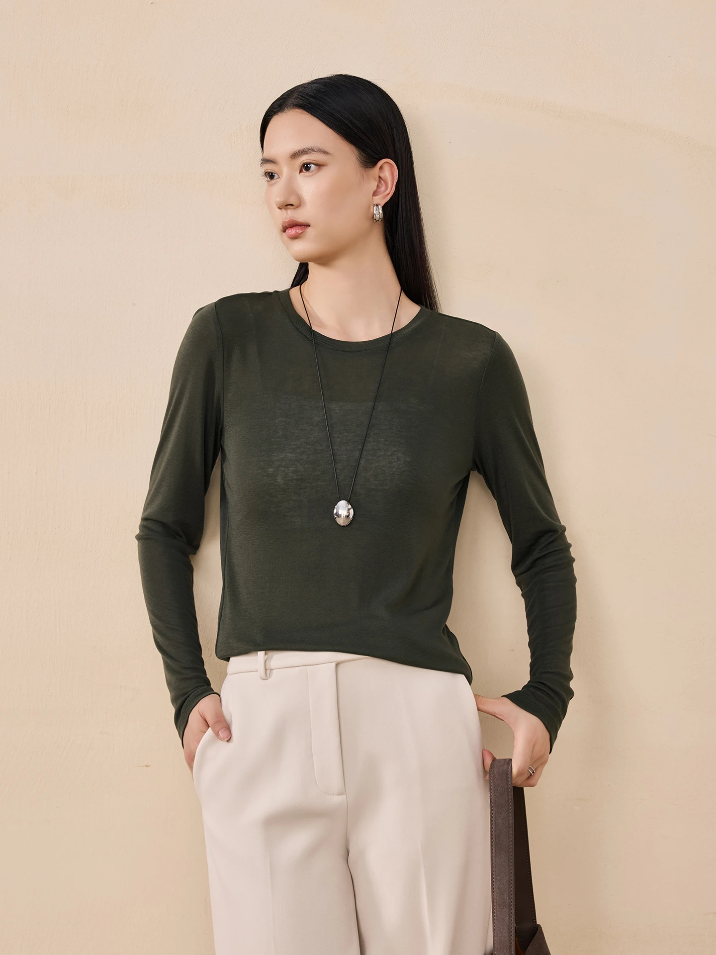 

Новые легкие шерстяные трикотажные трусы Jaimin с круглым вырезом, удобные эластичные, для повседневной носки, женские, прямого кроя.