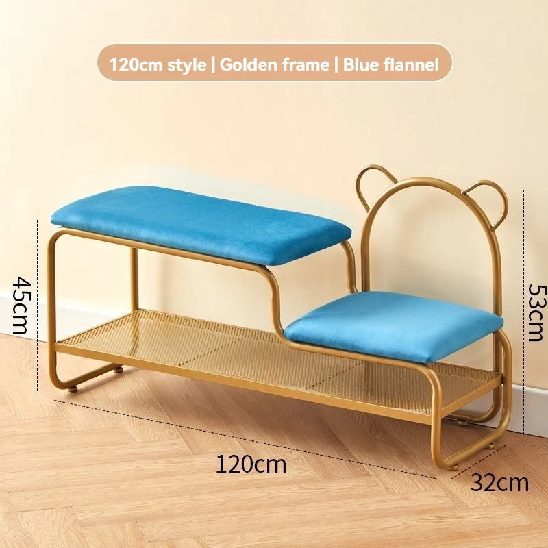 Integrated Shoe Changing Stool And Shoe Cabinet for Home Entrance Simple Design Door with Changing Stool at Entrance