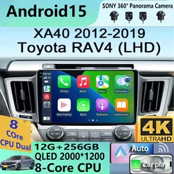 Android 15 Car Radio For Toyota RAV4 RAV 4 2013 - 2017 Multimedia video Player 4G Carplay GPS Stereo Head Unit Auto WIFI+4G