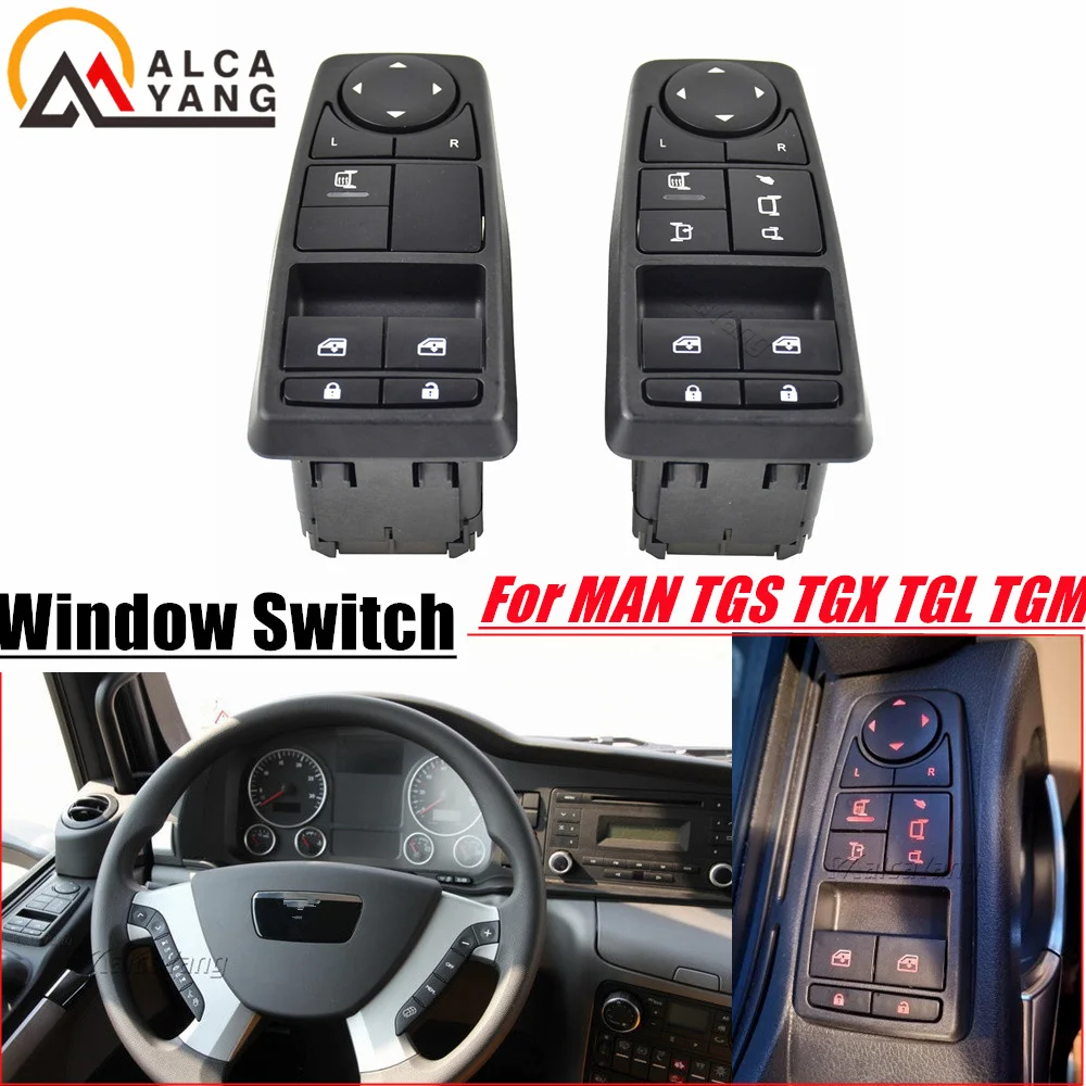 

Electric Master Control Power lifter Window Switch For Scania MAN Truck