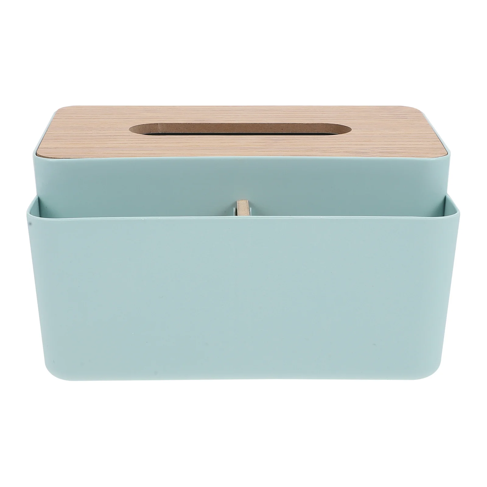

Plastic Japanese-Style Tissue Box Wood PP Material Decorative Storage Container for Home Office Kitchen Desktop Tissue