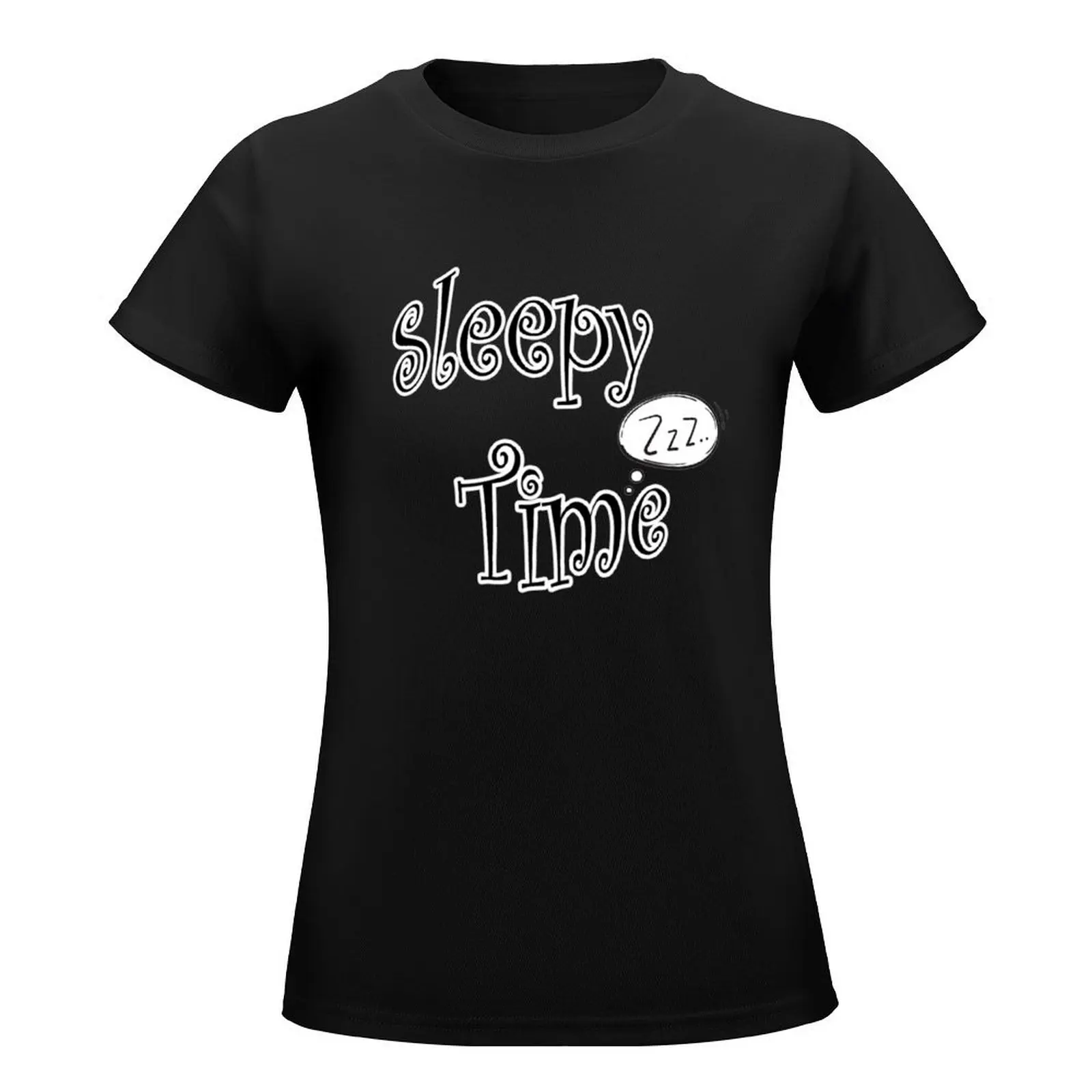 Sleepy Time zzz T-Shirt aesthetic clothes oversized t-shirt dress for Women graphic