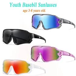 3-8 Years Old UV400 Boys And Girls Sunglasses Outdoor Sports Kids Cycling Goggles Children Camping Fishing Bike Eyewear