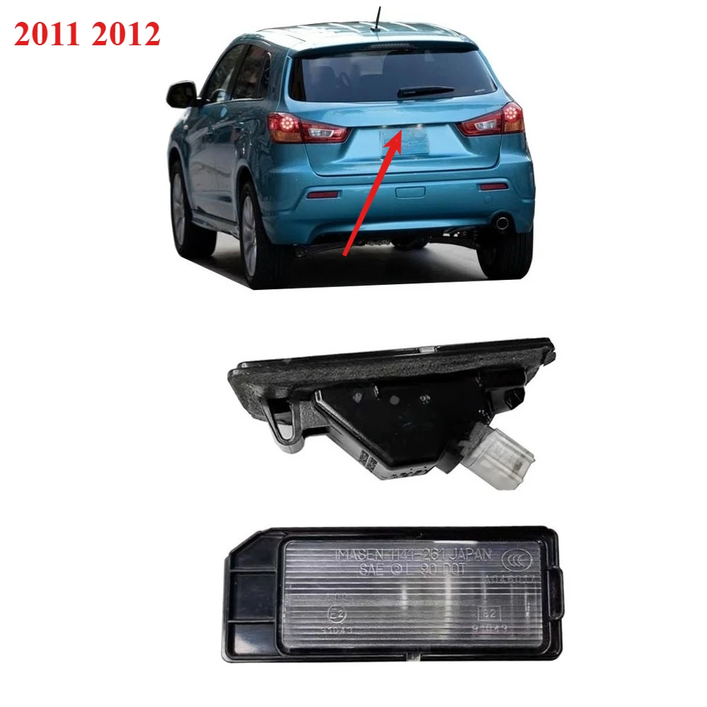 

1 Piece License Lamp for ASX RVR 2011 2012 Rear Light for ASX GA Marker Plate Board Lights with Bulbs for Mitsubishi ASX