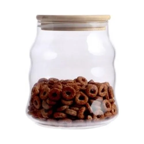 Acar Glass Jar With Bamboo Lid