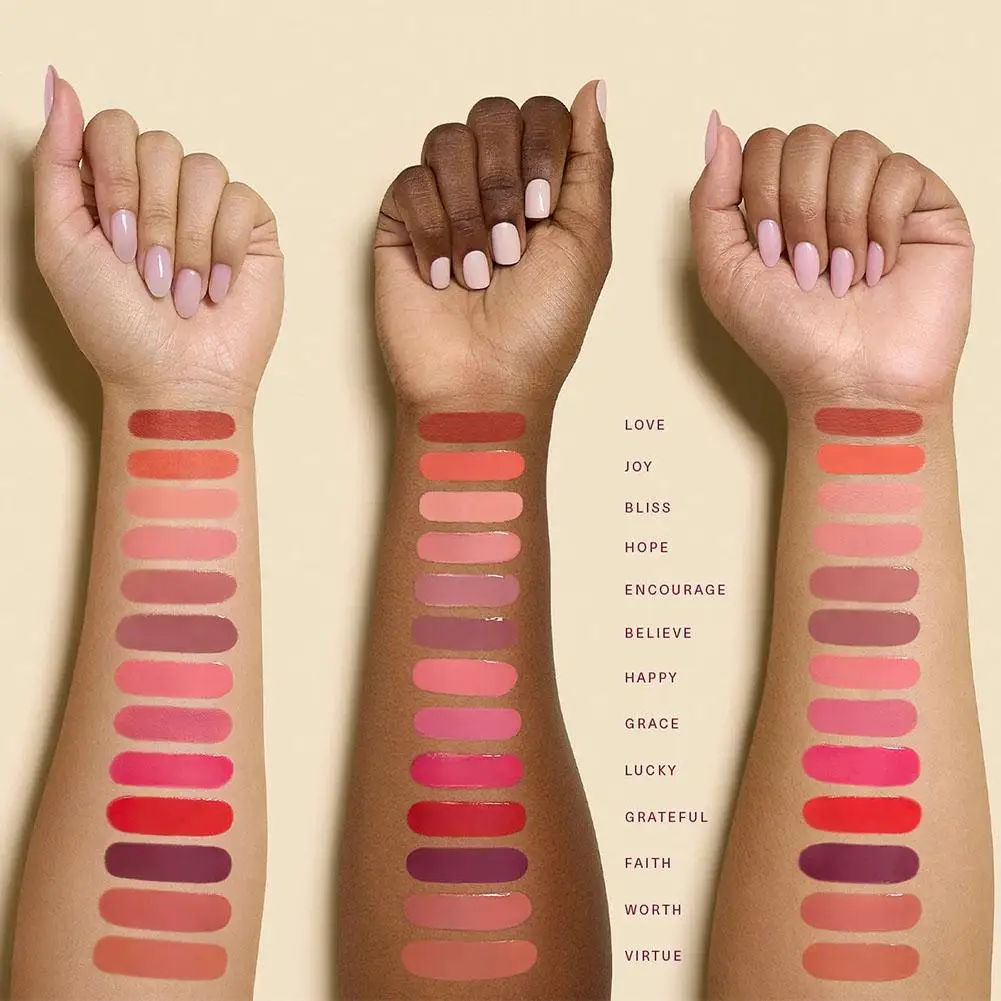 Zeldzame schoonheid Positieve lichte vloeibare Luminizer Highlight Contouring Vloeibare Blush Make-up Gezicht Shimmer Shine Hoge lichtere lippenstift