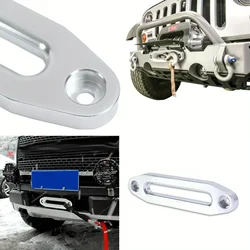 New 4000LBS Winch Rope Guide Silver Hawse Aluminum Fairlead For Off Road 4WD Rope Silver Rope Guide Wire Guide
