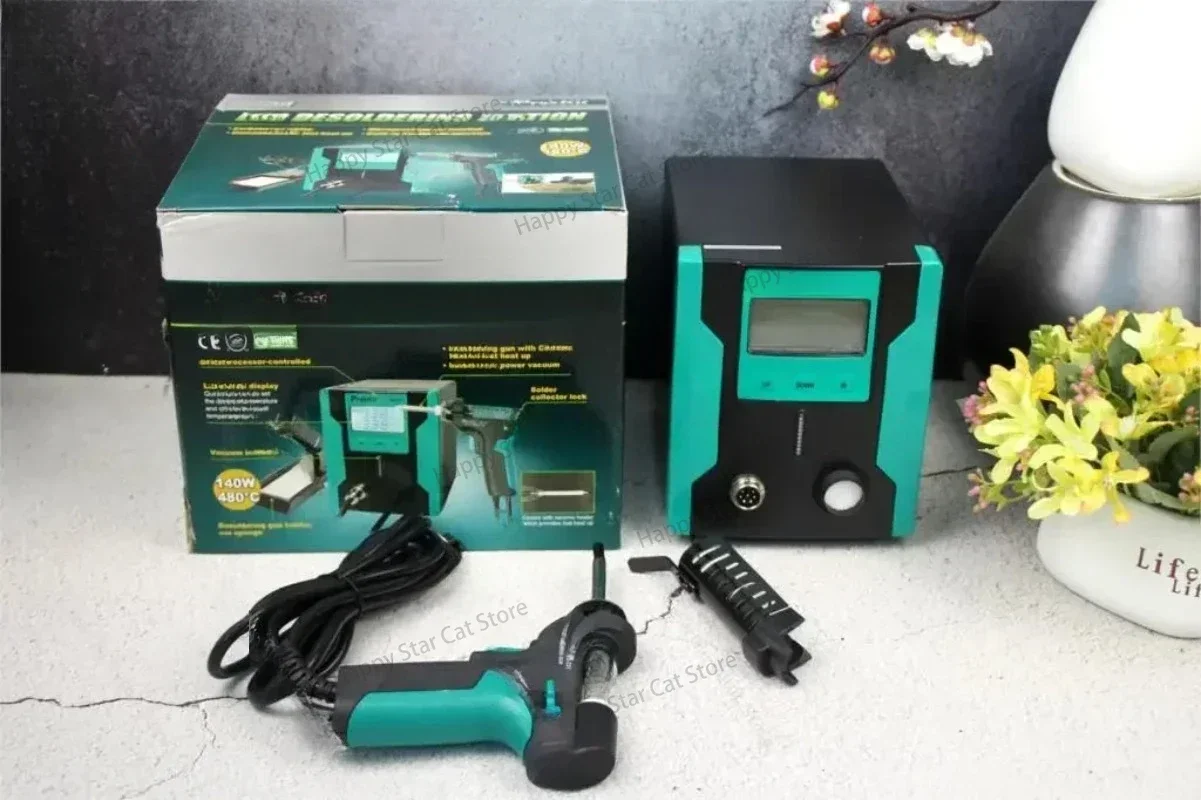 Digital Electric Desoldering Pump Desoldering Suction Vacuum Solder Sucker Gun Auto sleep