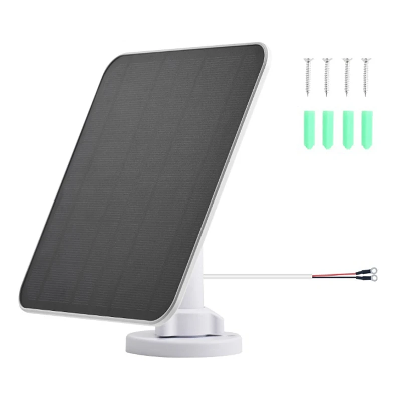 Водонепроницаемая уличная солнечная панель 5 Вт, Зарядка 5 В для кольцевого прожектора, камеры и кольцевого клеммного разъема