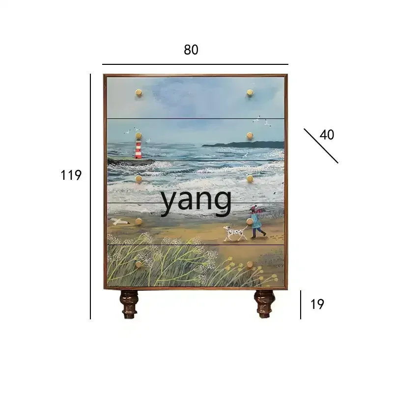 

xyy Nordic solid wood chest cabinet, locker, bedroom locker, chest cabinet customization