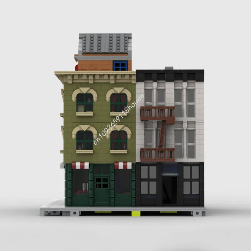 4277 قطعة MOC عطلة الشارع الرئيسي وحدات وحدات نموذج بناء هدية الكريسماس كتل اللعب لتقوم بها بنفسك فكرة إبداعية التعليم الطوب