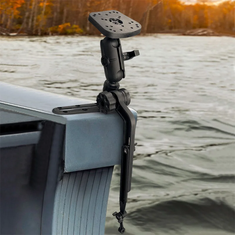 

VINmounts fishfinder bracket, kayak transducer mounting arm, marine electronics bracket 1.5-inch ball universal fishfinder mount