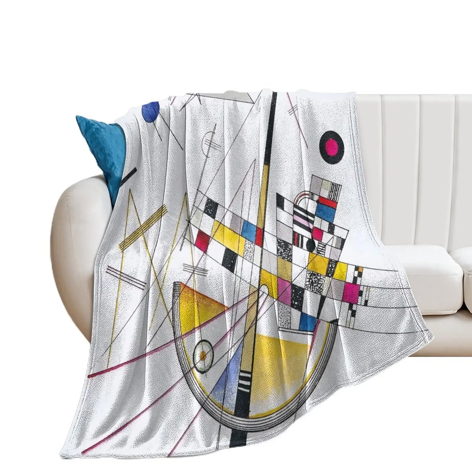 Delicate Tension by Wassily Kandinsky Throw Blanket Luxury St Sofa Quilt Blankets Sofas Of Decoration Loose Blankets