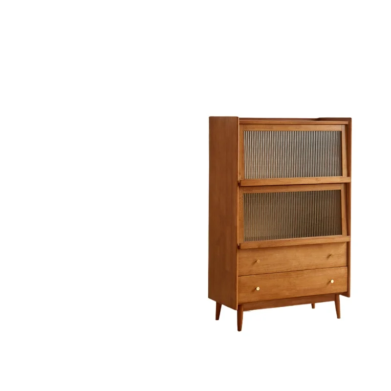 

Solid wood chest, floor-to-wall bookcase, bedroom, bedside locker, living room, TV side cabinet, storage locker vertical cabinet