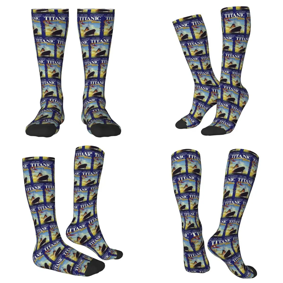 

All Seasons Lavoie Titanic Socks Harajuku Crew Socks Fashion Stockings for Men Women