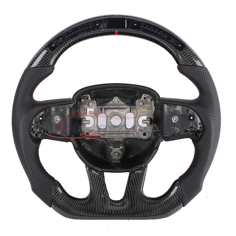 Professional Custom Led Carbon Fiber Leather Car Steering Wheel For Viper charger dodge challenger steering wheel 2014