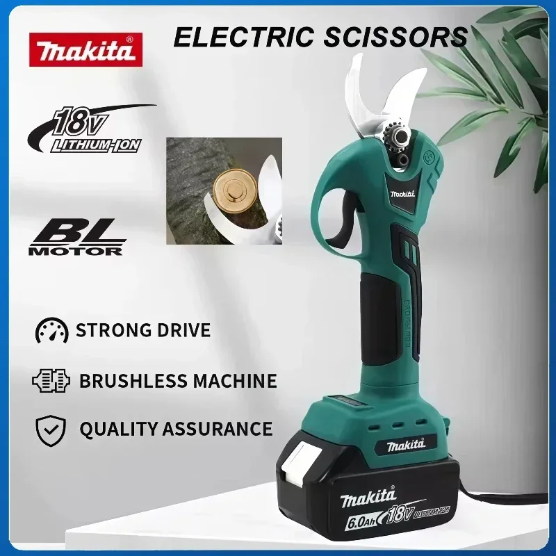 Makita Professional 18V Cordless Electrician Scissors Pruning Shears Cutter with Battery Wireless Garden Pruner Tool