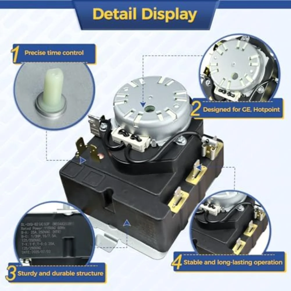 Appliance Replacement Replacement Part Compatible With Multiple Dryer Models Easy Installation Comprehensive Testing