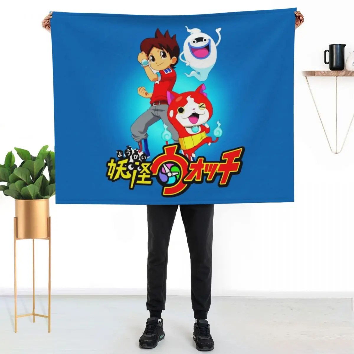 Copy of Yokai watch Throw Blanket Beach decorative Blankets For Sofas Fashion Sofas Picnic Softest Blankets