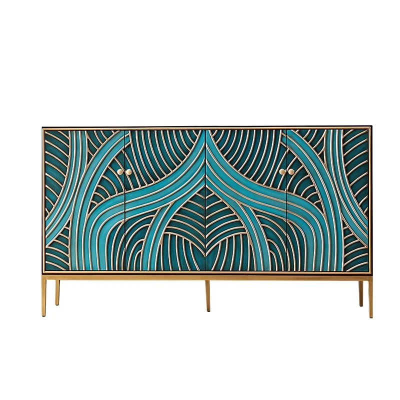 

Light luxury small apartment entering the door Light luxury door cabinet American foyer Large capacity restaurant side cabinet