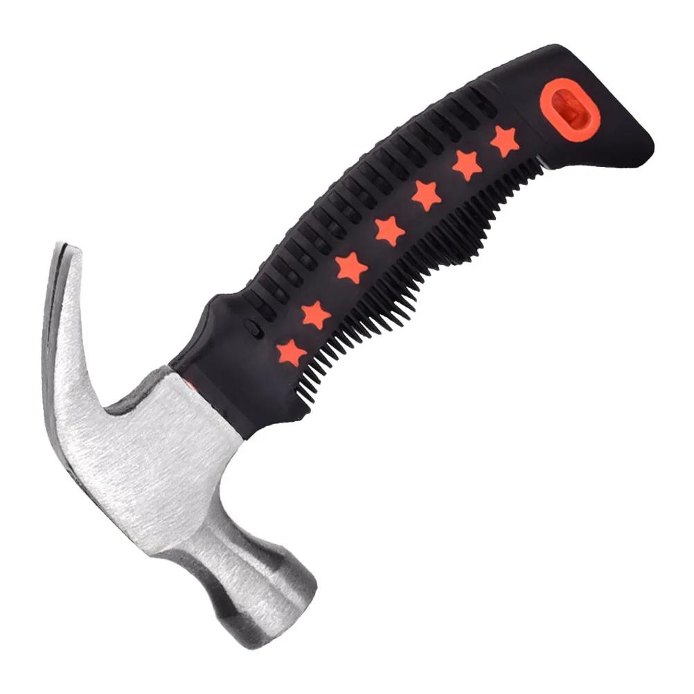 

Multifunctional Claw Short Handle Nail For Home Camping Lightweight Detachable Rubber Non-Slip Hammer Tool Short Claw