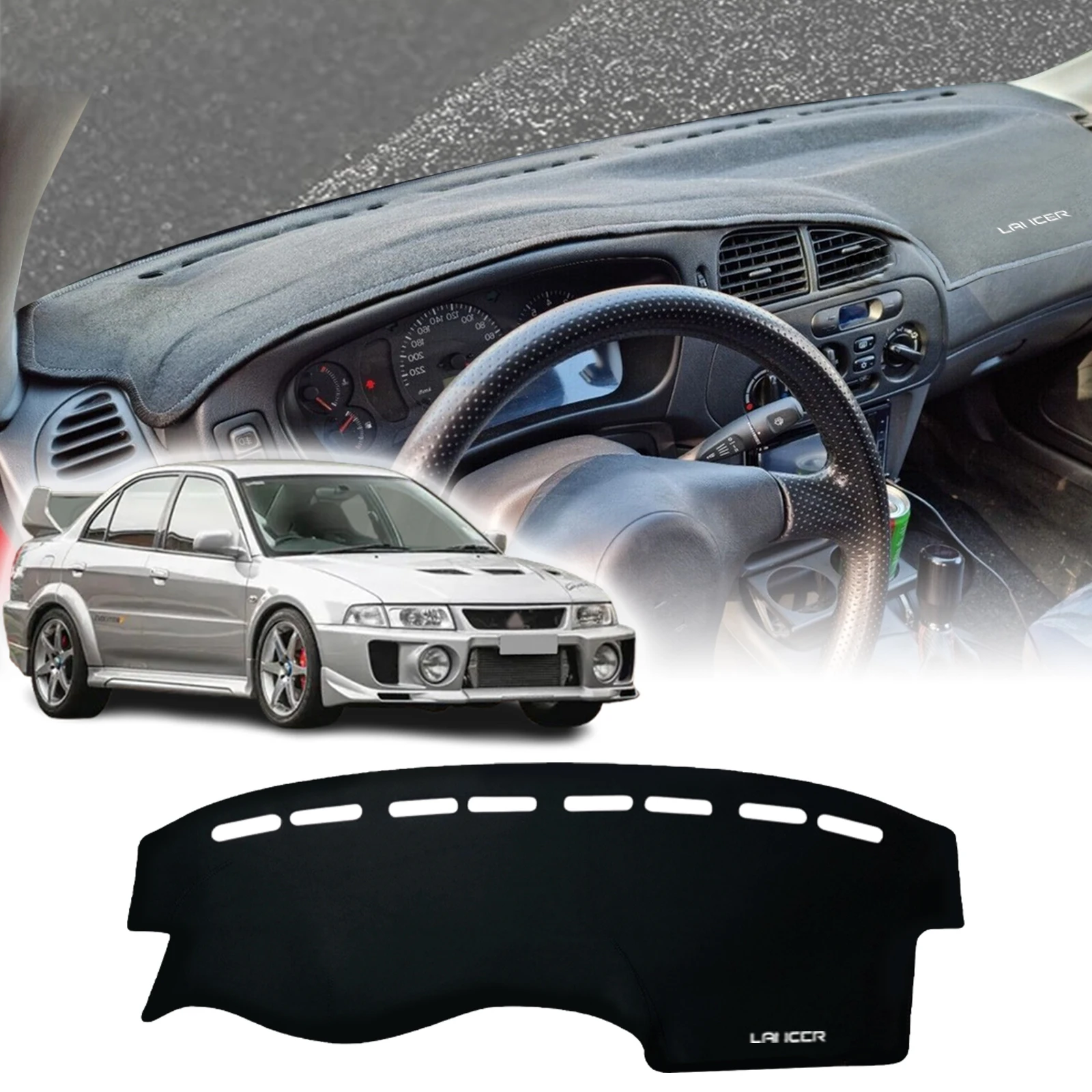 

fit for Mitsubishi Lancer 1996-2000 EVO Evolution Car Accessories Protective Carpet Dashmat Dashboard Cover Pad DashMat Sunshade