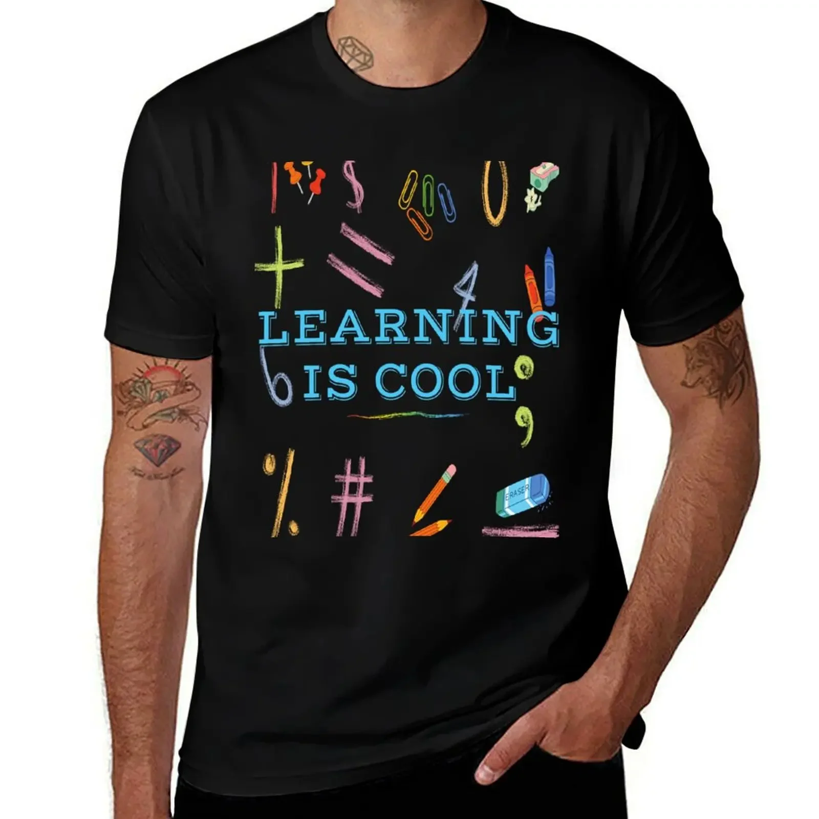 Learning is not boring, is great T-Shirt funny gifts T-shirts man plus size tops man t shirt mens shirts graphic tee
