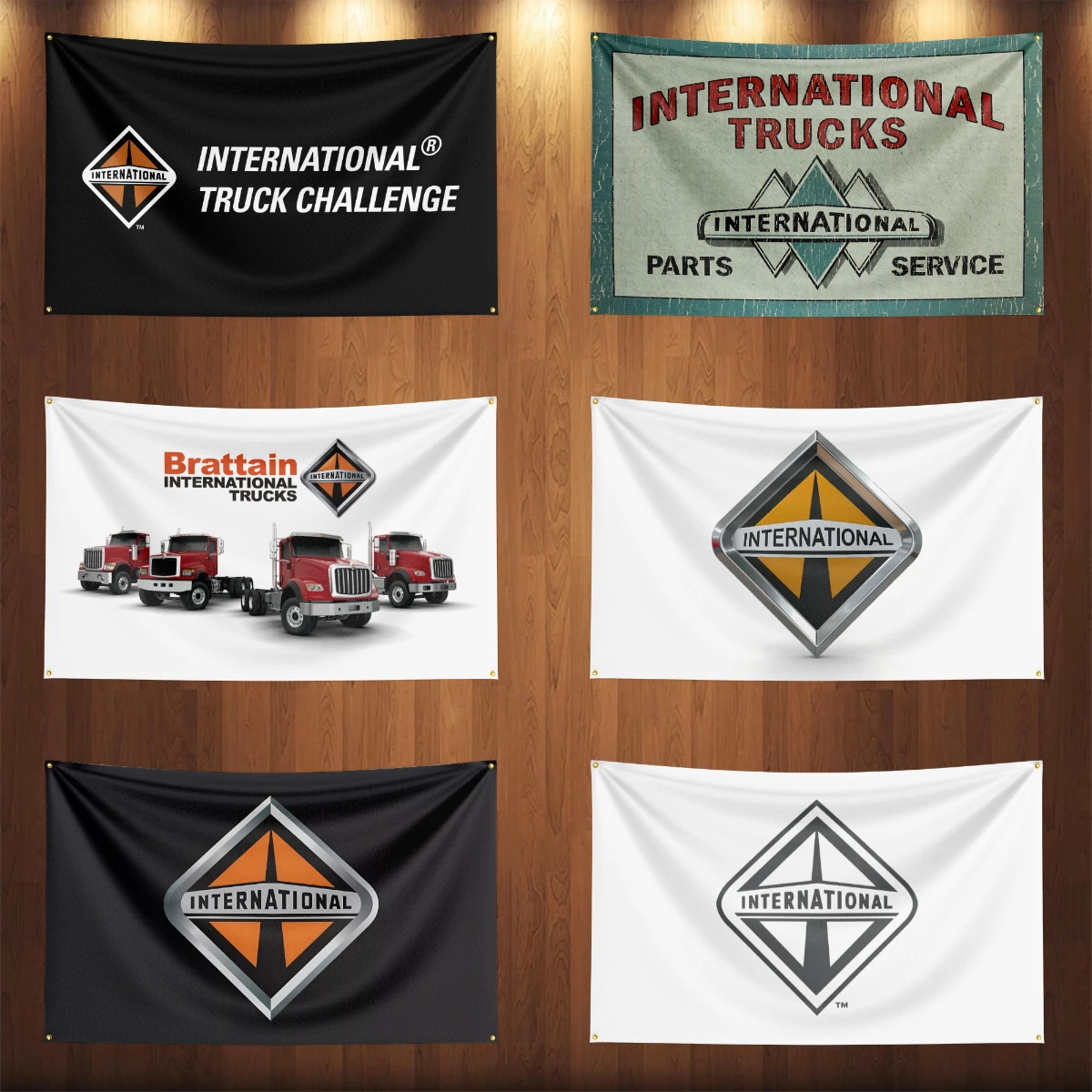 

3x5 Ft International truck Flag Polyester Printed Cars Banner Flags for Garage Decor
