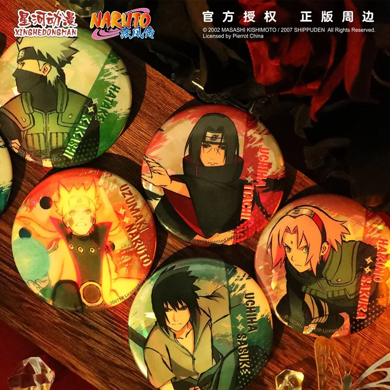 Naruto Uchiha Sasuke Sakura Hitana Kakashi itachi cina autorizzazione ufficiale illustrazione stile distintivo Cosplay
