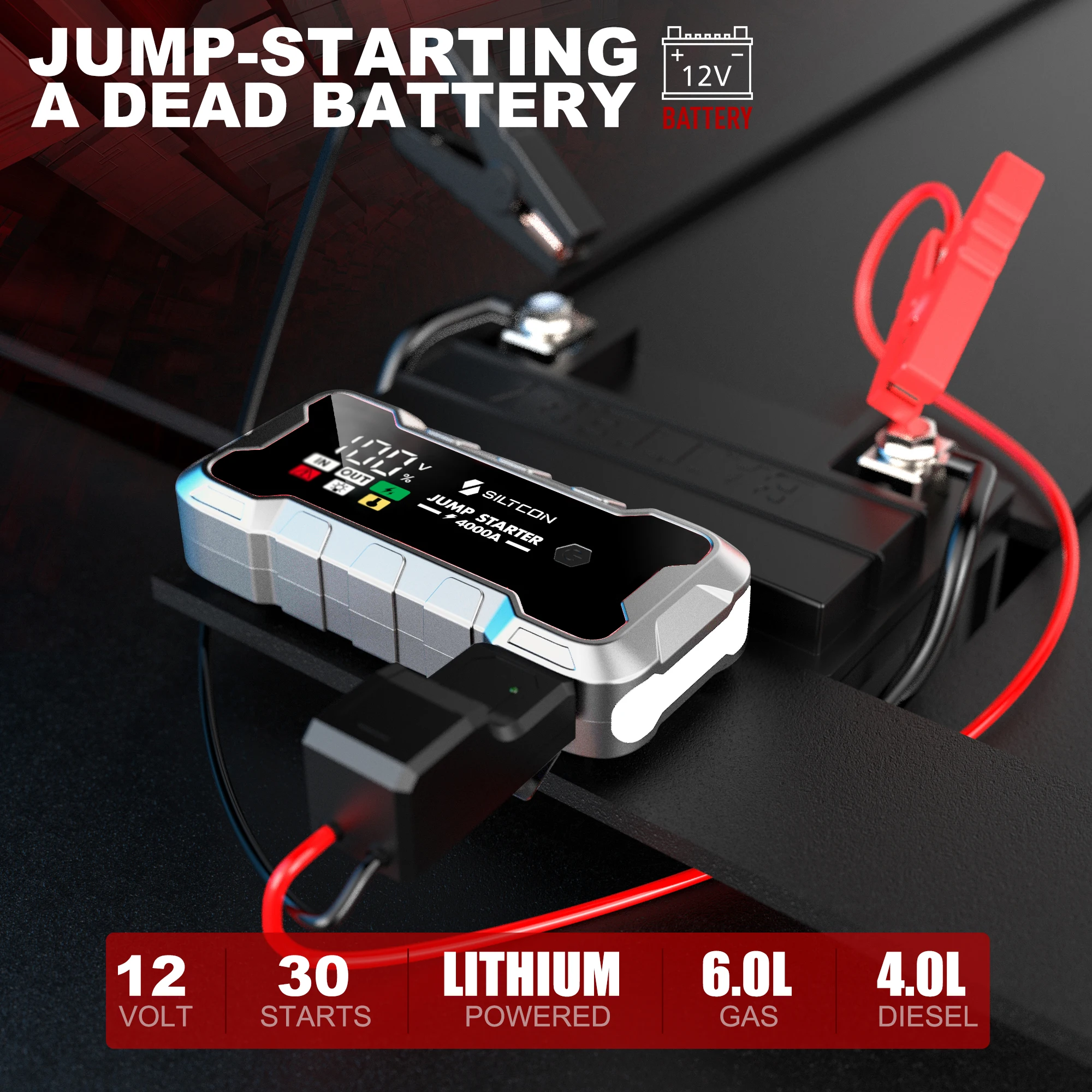 Super Capacitor 4000A Jump Sta - Portable Jump Starter 4000A recension och pris