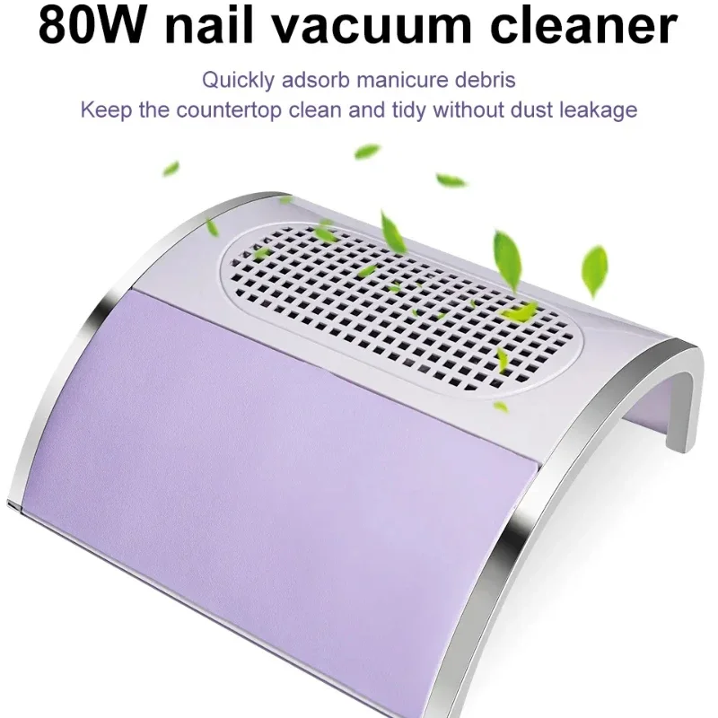 AliExpress Collection 80W Nail Dust Collector Absorber For Nail Low Noise Nail Vacuum Cleaner Dust Extractor for Manicure