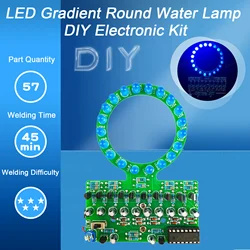 Lámpara de agua LED con gradiente en forma de anillo D4017, Kit electrónico de bricolaje, piezas de soldadura y fabricación para entrenamiento y enseñanza